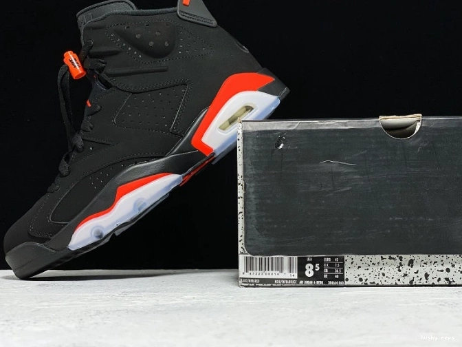 Cheap Husky Jordan Black Air 6 OG 384664-060 Infrared Retro 0728